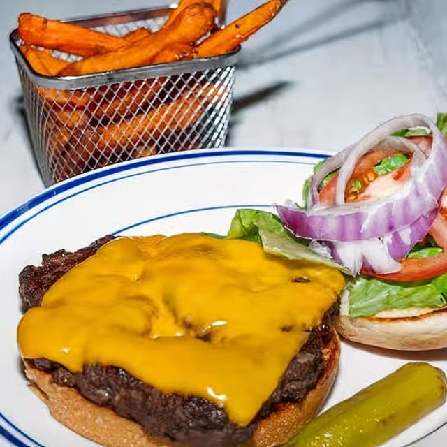 The Sea Bee Juicy Burger.